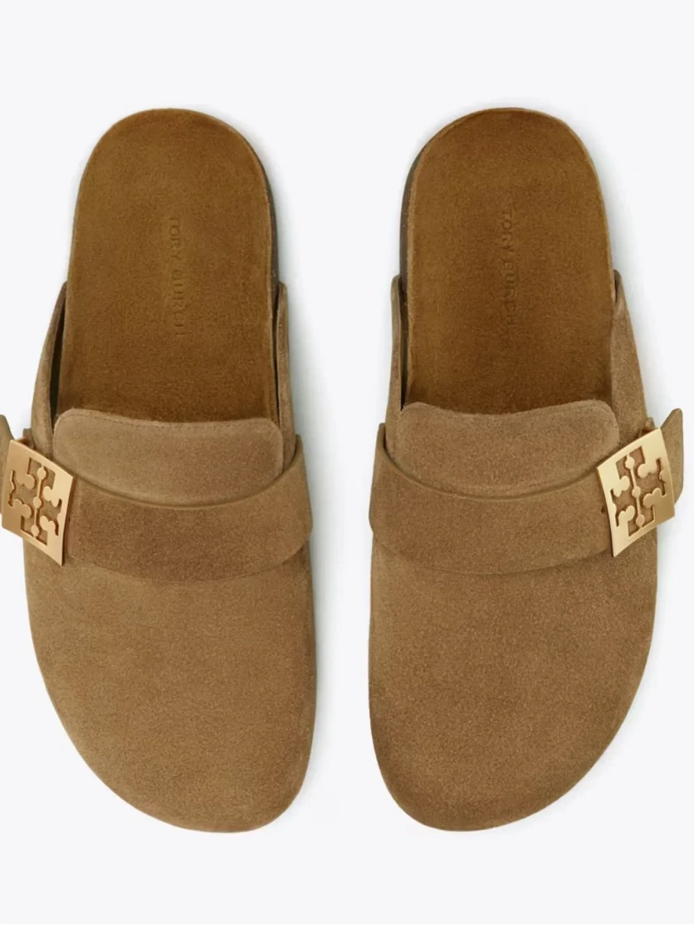 TORY BURCH Mellow Mule Suede Clogs Slip Ons